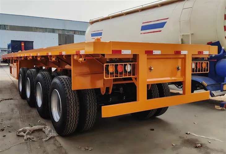4 Axle Flatbed Semi Trailer